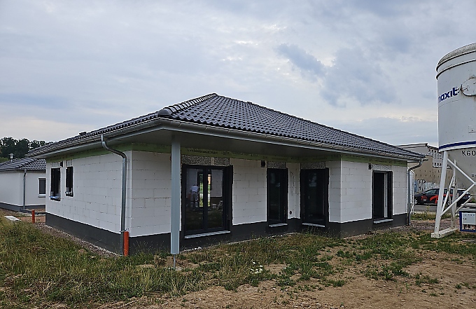Haus im Rohbau,
 welches besichtigt werden kann - Hausbesichtigung Döbeln