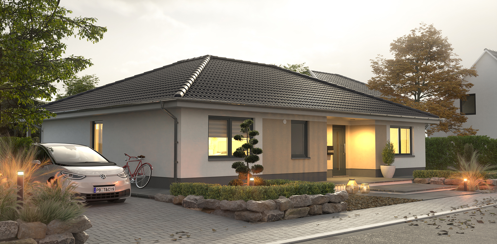 gebauter Bungalow in Freiberg