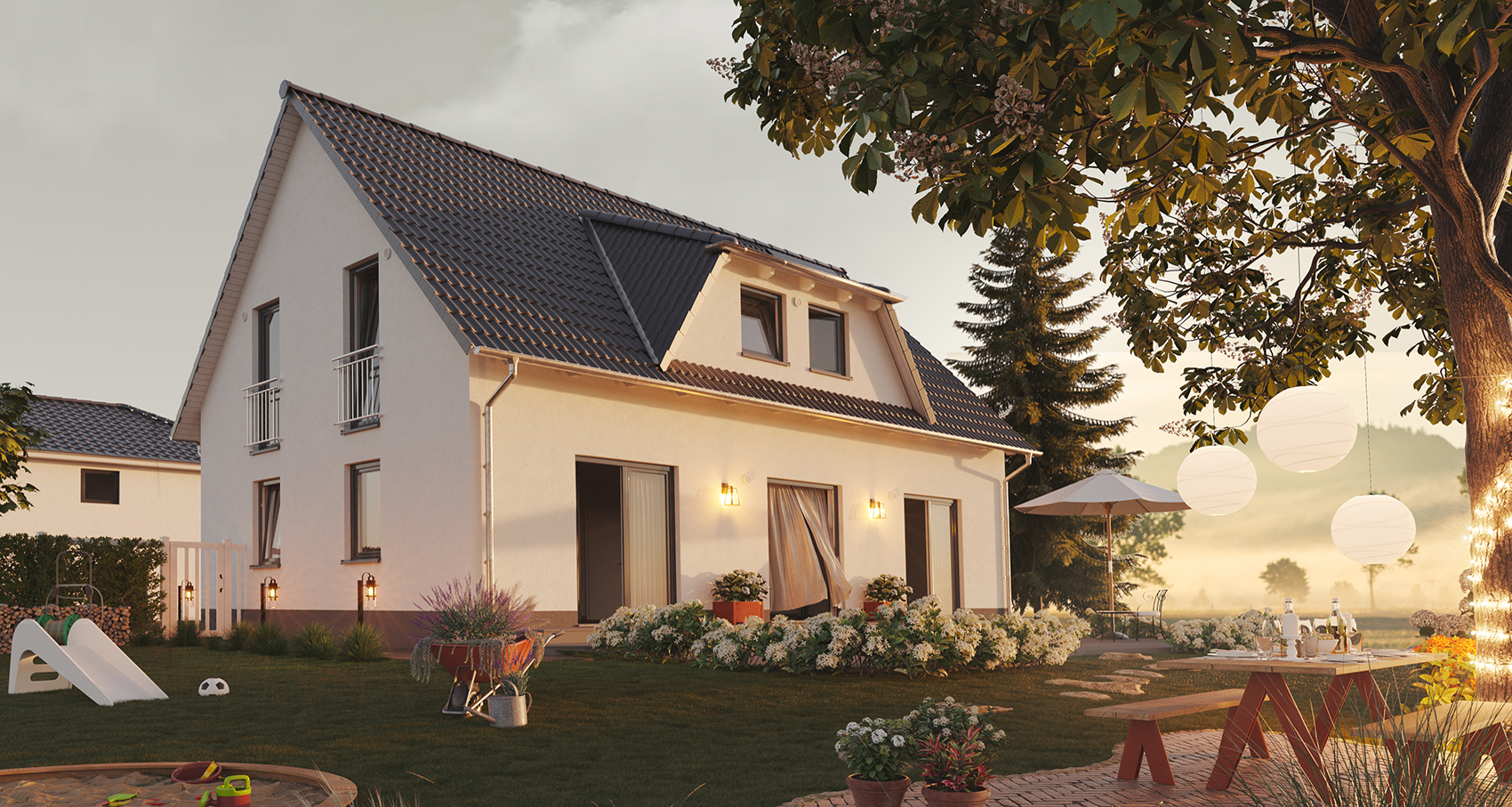 Haus in Freiberg nach Fertigstellung